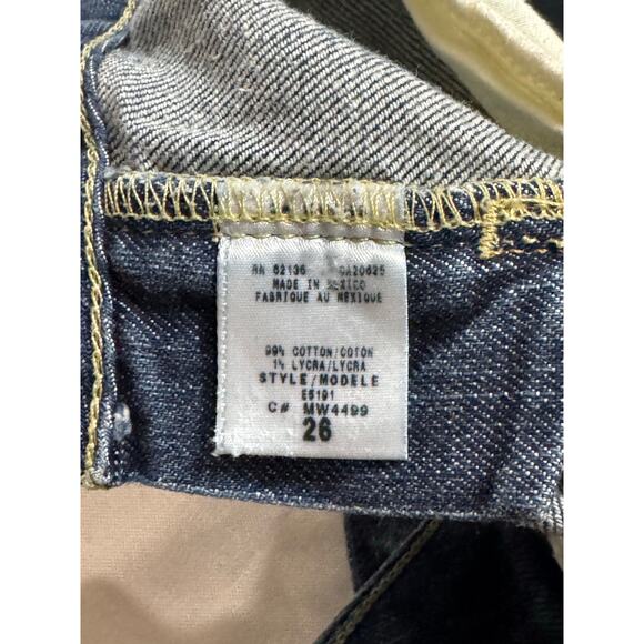 Guess Jeans Y2K Stretch Cutoff Bermuda Shorts Women’s 26 / 4 Distressed Denim - Picture 6 of 9